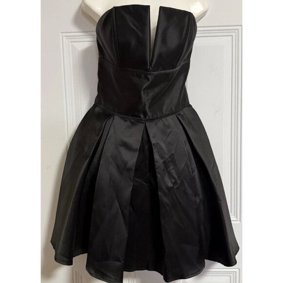 Rachel Allan Formal Little Black Dress SZ 12 HOCO Evening Glam - Picture 7 of 10